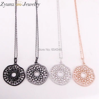 5 Strands ZYZ320-5890 CZ Micro Pave Flower Pendant, Cubic Zirconia Flower Charm Necklace in Gold,Rose Gold,Gunmetal,Silver color
5 Strands ZYZ320-5890 CZ Micro Pave Flower Pendant, Cubic Zirconia Flower Charm Necklace in Gold,Rose Gold,Gunmetal,Silver color