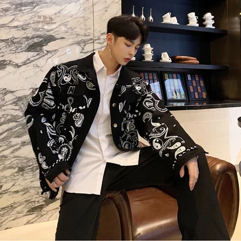 2019 Spring And Summer Models Korean Youth Couple Long-sleeved Printed Stitching Casual Shirt The New Listing Streetwear Hip Hop
2019 Spring And Summer Models Korean Youth Couple Long-sleeved Printed Stitching Casual Shirt The New Listing Streetwear Hip Hop