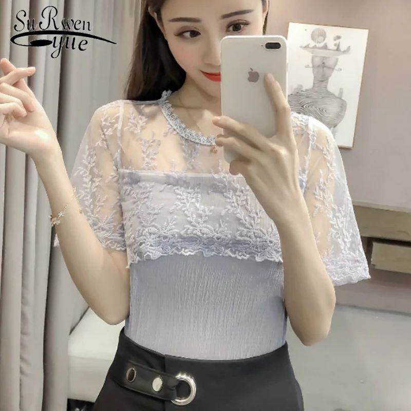 New 2018 Summer Short Sleeve Women's clothing fashionChiffon Women Blouse shirt sexy Hollow out women's Tops Blusa D646 30
New 2018 Summer Short Sleeve Women's clothing fashionChiffon Women Blouse shirt sexy Hollow out women's Tops Blusa D646 30