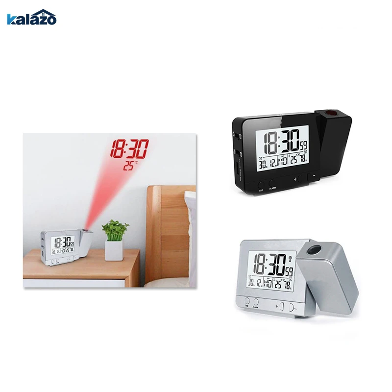 FJ3531 Projection Alarm Clock Digital Date Snooze Function Backlight Rotatable Wake Up Projector Multifunctional Led Clock
FJ3531 Projection Alarm Clock Digital Date Snooze Function Backlight Rotatable Wake Up Projector Multifunctional Led Clock