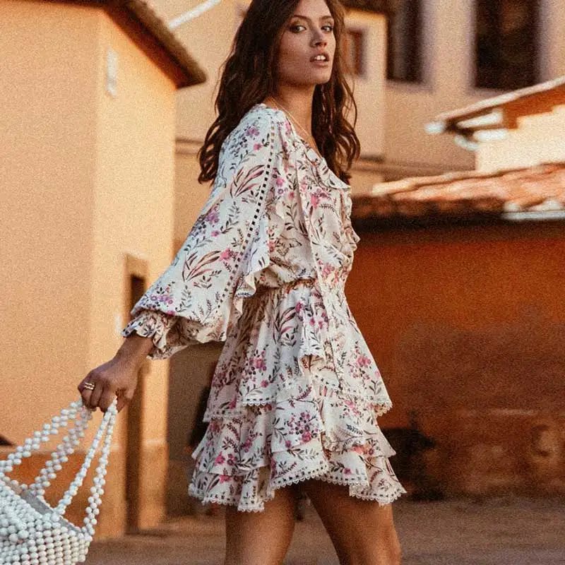 BOHO INSPIRED Strawberry Cream summer dress V-neck frill lace trim gypsy women dress long sleeve holiday casual boho dress 2019
BOHO INSPIRED Strawberry Cream summer dress V-neck frill lace trim gypsy women dress long sleeve holiday casual boho dress 2019