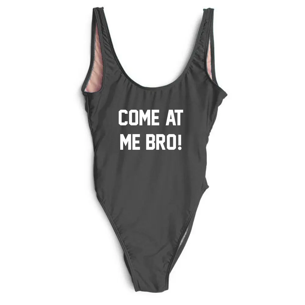 one piece swimsuit Bathing Suit Women Hot Monokini Custom Letter Biquini Swimsuits Jumpsuits Swim Suit Come AT ME BRO
one piece swimsuit Bathing Suit Women Hot Monokini Custom Letter Biquini Swimsuits Jumpsuits Swim Suit Come AT ME BRO