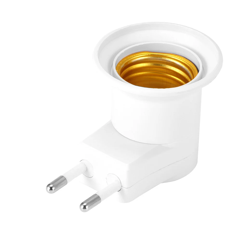1PC Hot Sell Practical White E27 LED Light Socket To EU Plug Holder Adapter Converter ON/OFF For Bulb Lamp
1PC Hot Sell Practical White E27 LED Light Socket To EU Plug Holder Adapter Converter ON/OFF For Bulb Lamp
