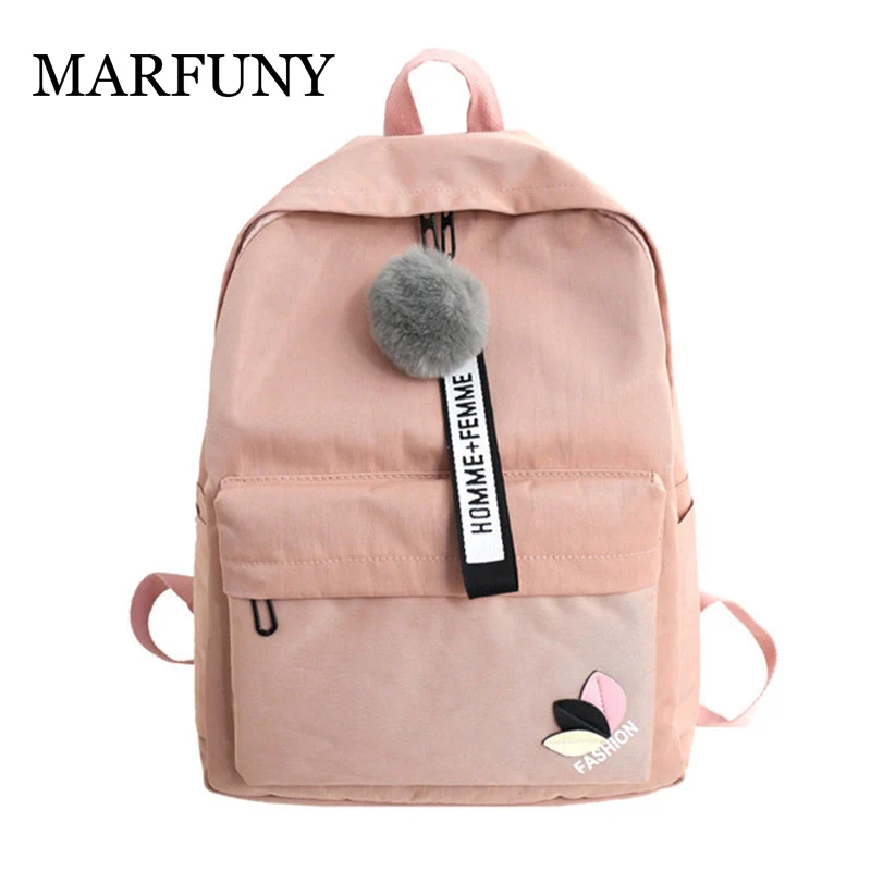 MARFUNY School Bag Girls Preppy Style Letter Hairball Fashion Designer Women Backpacks Soft Canvas Shoulder Bags Rucksack Female
MARFUNY School Bag Girls Preppy Style Letter Hairball Fashion Designer Women Backpacks Soft Canvas Shoulder Bags Rucksack Female