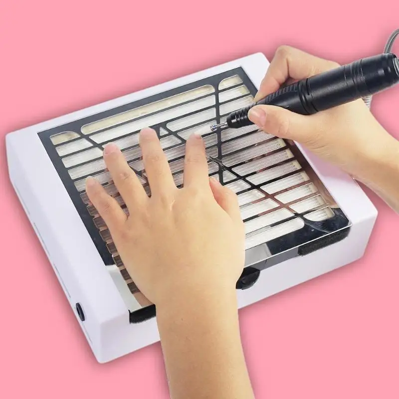 40W Nail Dust Collector Kit Manicure Suction Dirt Tools Cleaner Fan Machine hand secador de pelo profesional White
40W Nail Dust Collector Kit Manicure Suction Dirt Tools Cleaner Fan Machine hand secador de pelo profesional White