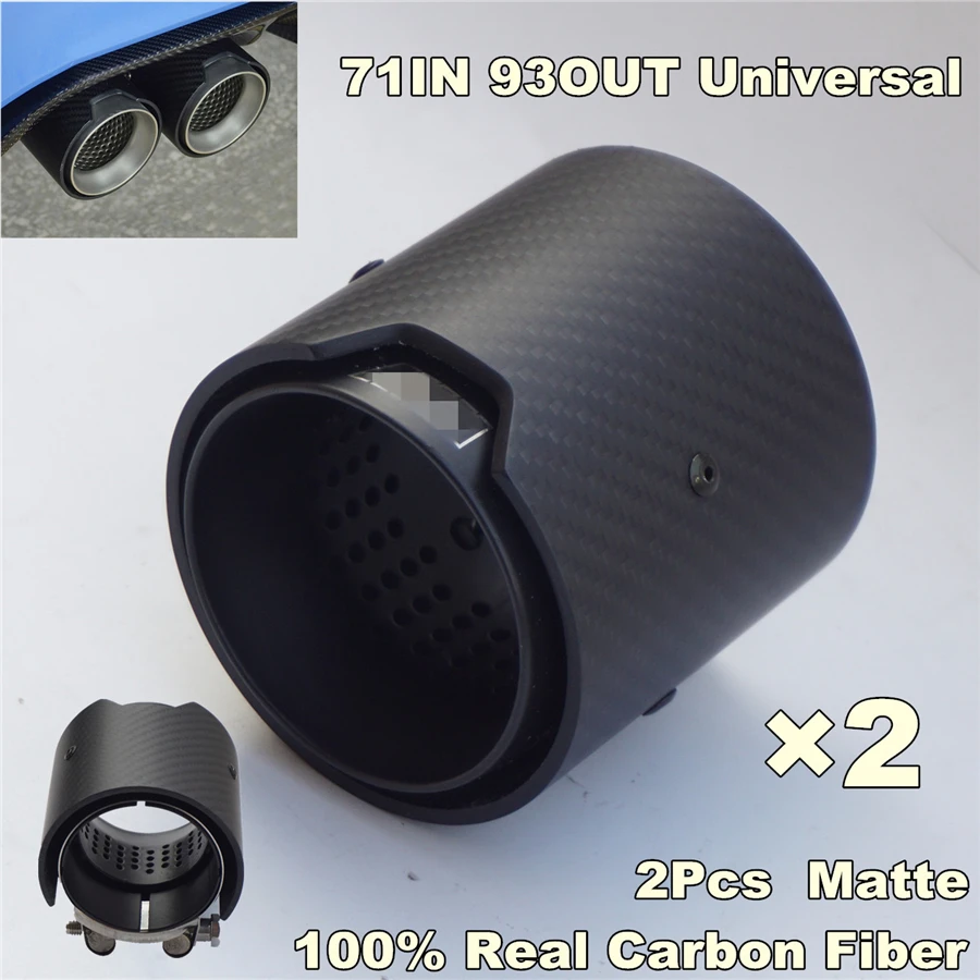 Matte Carbon Fiber Exhaust tip 71MM INLET OD 93MM OUTLET OD For BMW M Performance 2pcs/lot
Matte Carbon Fiber Exhaust tip 71MM INLET OD 93MM OUTLET OD For BMW M Performance 2pcs/lot