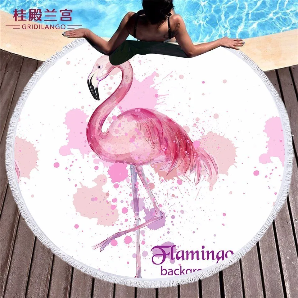 GRIDILANGO Red Flamingo Round Beach Towel For Adult Quickly Absorbtable Swimming Travel Outdoor Home Blanket Yoga Mat Bath Towel
GRIDILANGO Red Flamingo Round Beach Towel For Adult Quickly Absorbtable Swimming Travel Outdoor Home Blanket Yoga Mat Bath Towel