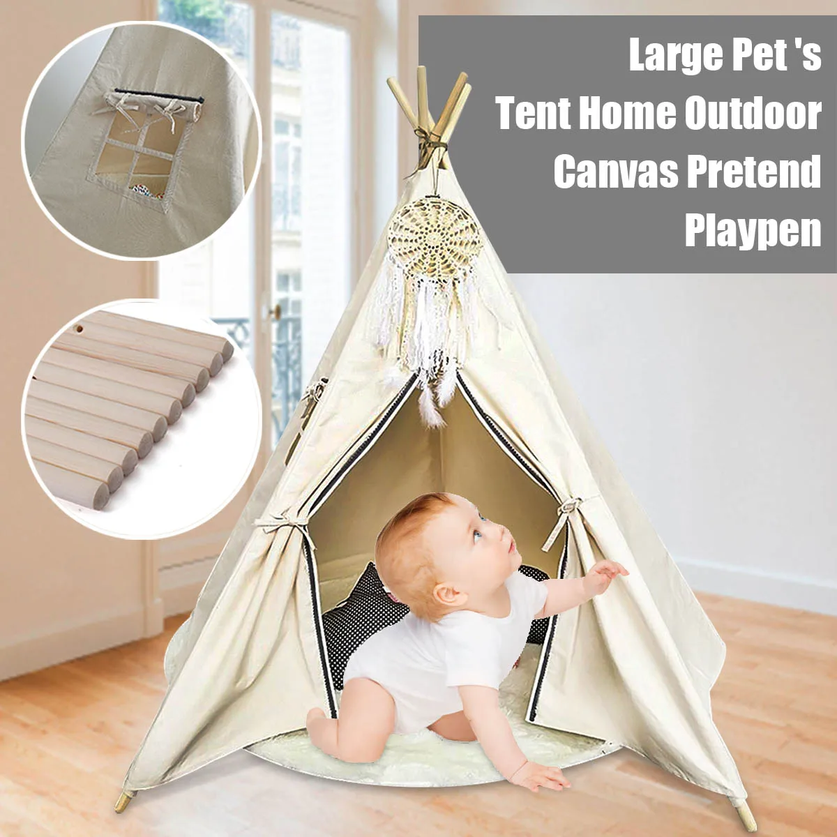 Outdoor Indoor Large Kids Princess Tent Net Children Canvas Pretend Play Tipi Adult Canopies Home Bedroom Decoration Accessories
Outdoor Indoor Large Kids Princess Tent Net Children Canvas Pretend Play Tipi Adult Canopies Home Bedroom Decoration Accessories