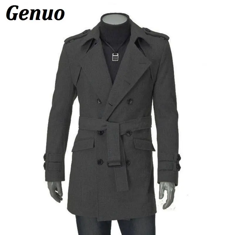 2018 Autumn Winter Wool Blend Coat Men Fashion Turn-down Collar Double Breasted Long Jacket Overcoats With Belt Sashes Genuo
2018 Autumn Winter Wool Blend Coat Men Fashion Turn-down Collar Double Breasted Long Jacket Overcoats With Belt Sashes Genuo