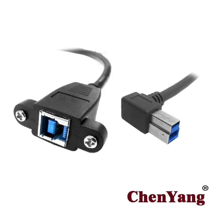 Zihan Right Angled 90 Degree B Type Male To USB 3.0 Back Panel Mount B Type Female Extension cable 0.5m
Zihan Right Angled 90 Degree B Type Male To USB 3.0 Back Panel Mount B Type Female Extension cable 0.5m
