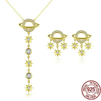 Universe Collection 925 Sterling Silver Galaxy Stars Pendant Necklace And Earrings For Women Party Jewelry Sets Zhs114
Universe Collection 925 Sterling Silver Galaxy Stars Pendant Necklace And Earrings For Women Party Jewelry Sets Zhs114
