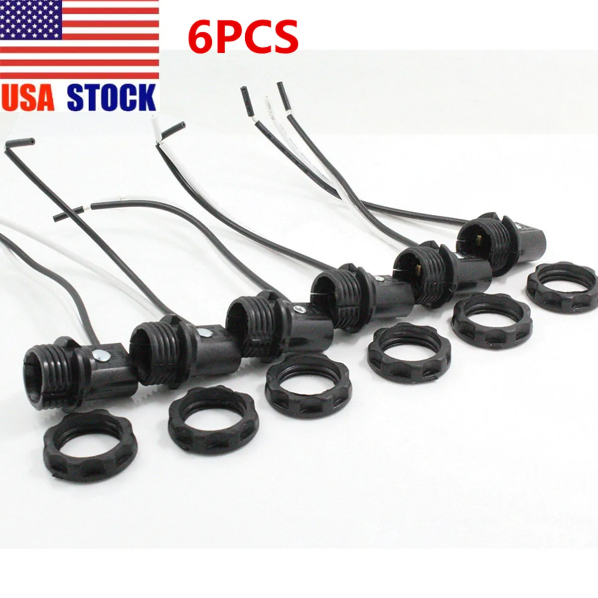 6 Pcs Candle Base E12 Lamp Holder Light Sockets Wire Leads 125v 75w Lampholders for chandelier Table Light Candle Lamp Bulb
6 Pcs Candle Base E12 Lamp Holder Light Sockets Wire Leads 125v 75w Lampholders for chandelier Table Light Candle Lamp Bulb