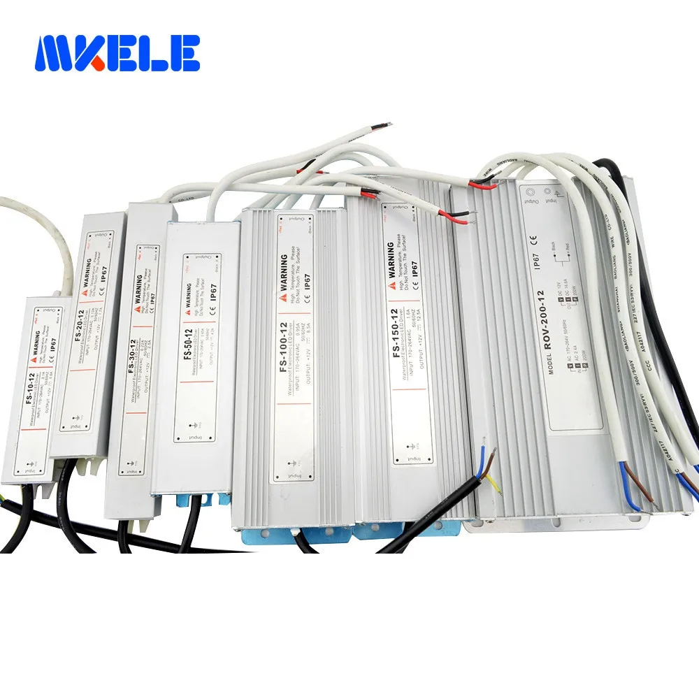 MeanWell LPV 12V 20W 35W 60W 100W 150W LED Driver IP67