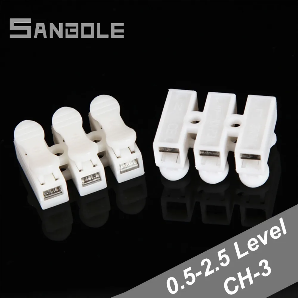 Electrical Crimp Terminals Block Splice Connection Terminal Wire Connector Dual Row Fast Spring Press Type 3P (100PCS)
Electrical Crimp Terminals Block Splice Connection Terminal Wire Connector Dual Row Fast Spring Press Type 3P (100PCS)