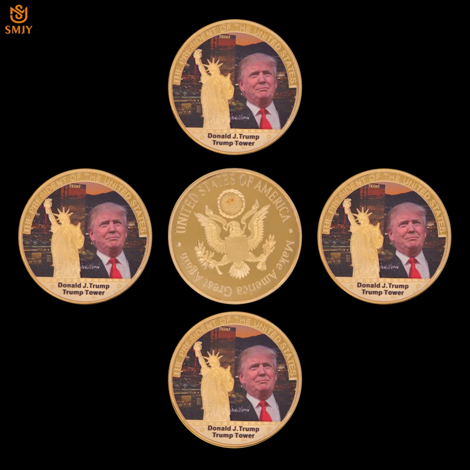 5 шт./лот качественные 999,9 позолоченные монеты 45-го президента США Дональд Трамп на заказ металлические монеты всемирные знаменитости памят...
5 шт./лот качественные 999,9 позолоченные монеты 45-го президента США Дональд Трамп на заказ металлические монеты всемирные знаменитости памят...