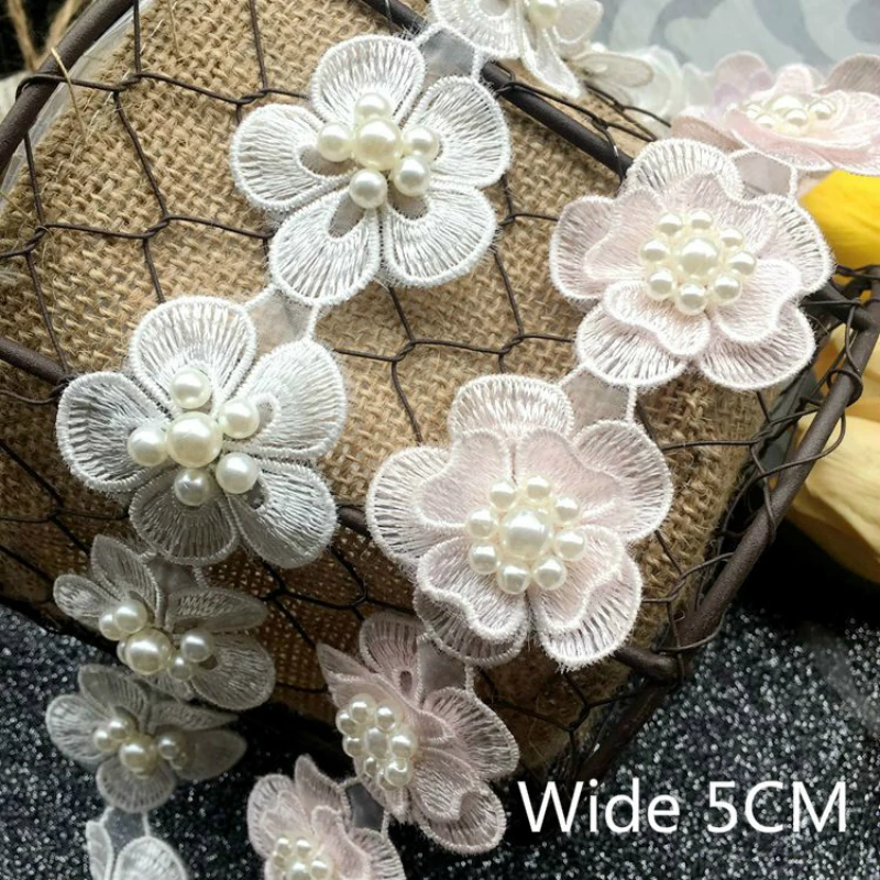 9PCS Luxury White 3D Flowers Beads Embroidery Lace Applique Trim Ribbon Collar Neckline Dress Clothes Decorated Sewing Supplies
9PCS Luxury White 3D Flowers Beads Embroidery Lace Applique Trim Ribbon Collar Neckline Dress Clothes Decorated Sewing Supplies
