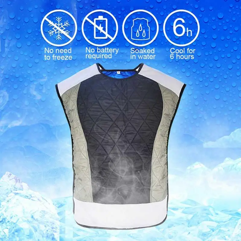 Cooling Vest Motorcycle Bicycle Riding Vest Cooling Suit Water Evaporation Waistcoat Refrigeration Clothes for men
Cooling Vest Motorcycle Bicycle Riding Vest Cooling Suit Water Evaporation Waistcoat Refrigeration Clothes for men