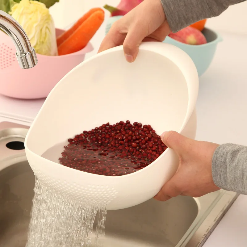 Thicken Creative Rice Washing Kitchen Colander Basket Plastic Fruit Vegetable Washing Basin Filter Strainer Bowl Kitchen Tools
Thicken Creative Rice Washing Kitchen Colander Basket Plastic Fruit Vegetable Washing Basin Filter Strainer Bowl Kitchen Tools