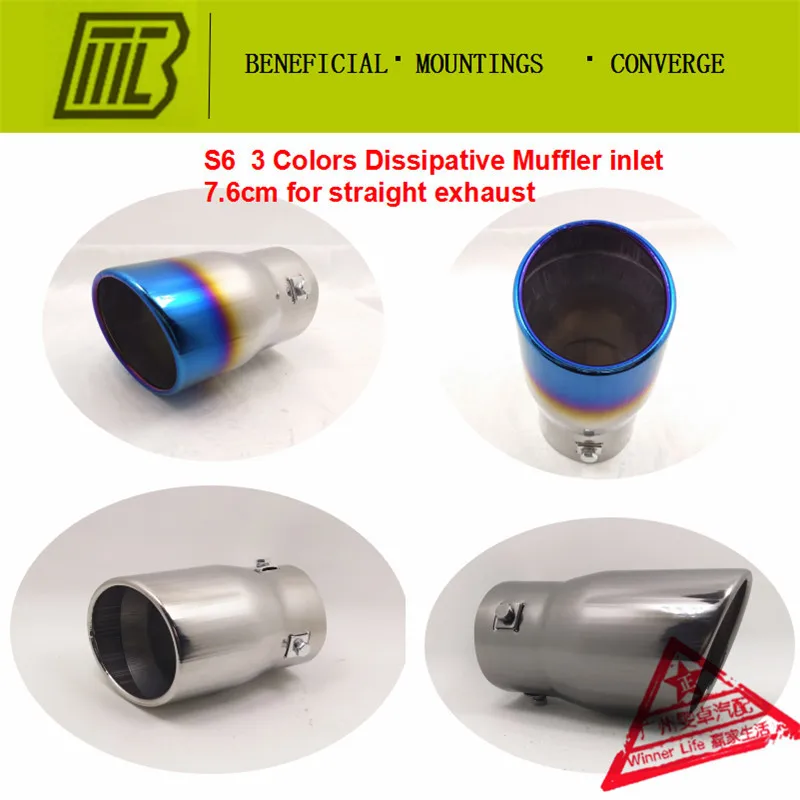 Auto Car Exhaust STRAIGHT Muffler Universal Modified Stainless Tip Pipe Exhaust Tip Muffler End Pipe Car Exhaust Tips Blue Burnt
Auto Car Exhaust STRAIGHT Muffler Universal Modified Stainless Tip Pipe Exhaust Tip Muffler End Pipe Car Exhaust Tips Blue Burnt