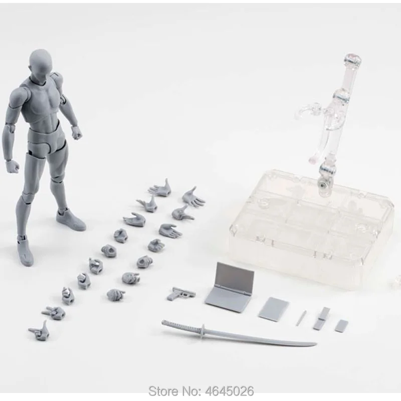 Фигура Figma KUN ПВХ фигурка тела CHAN DX набор Archetype кукла для взрослых Серый Черный