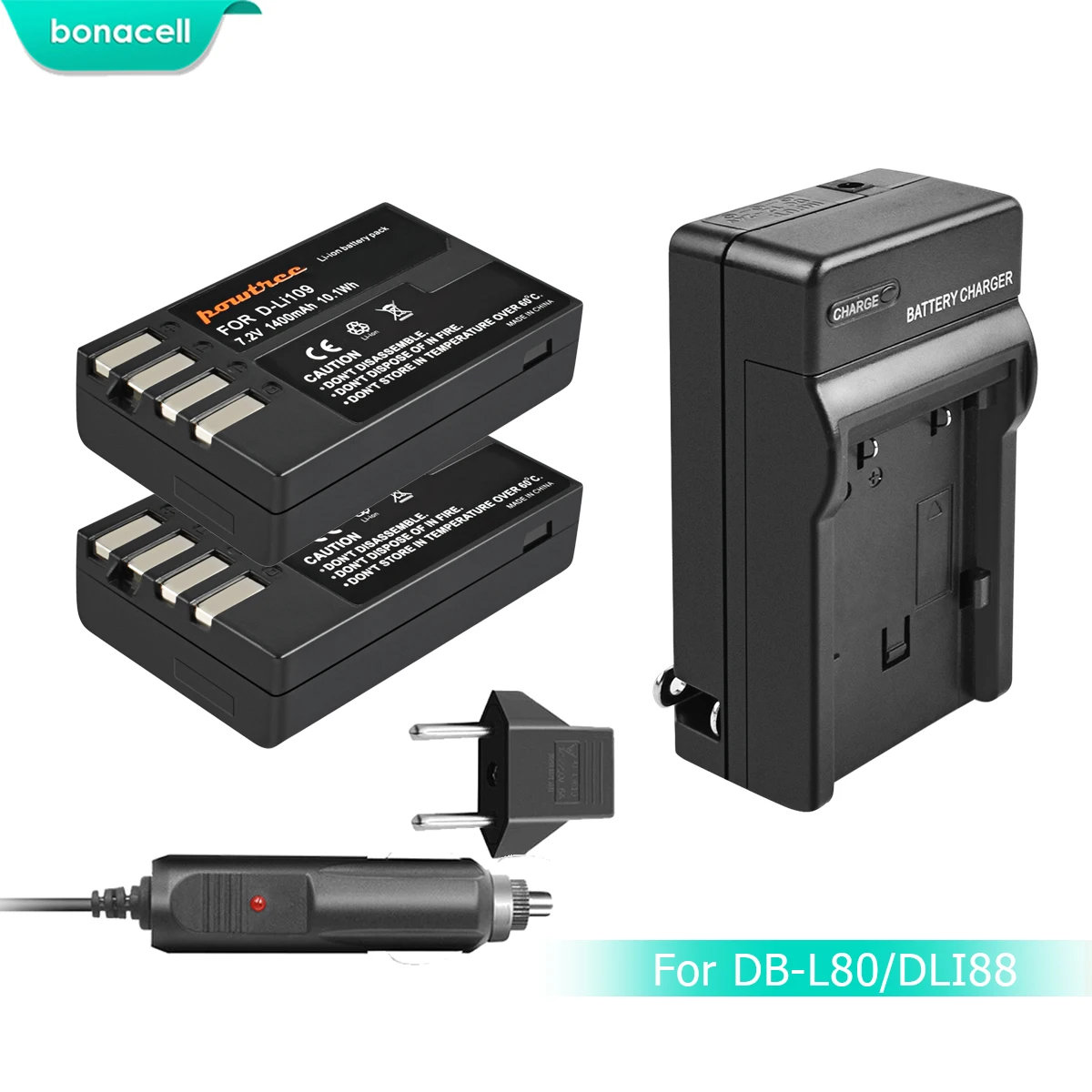 Аккумулятор bonacell 1400mah D Li109 DLi109 зарядное устройство для цифровых камер Pentax K70 K50 K30 k1