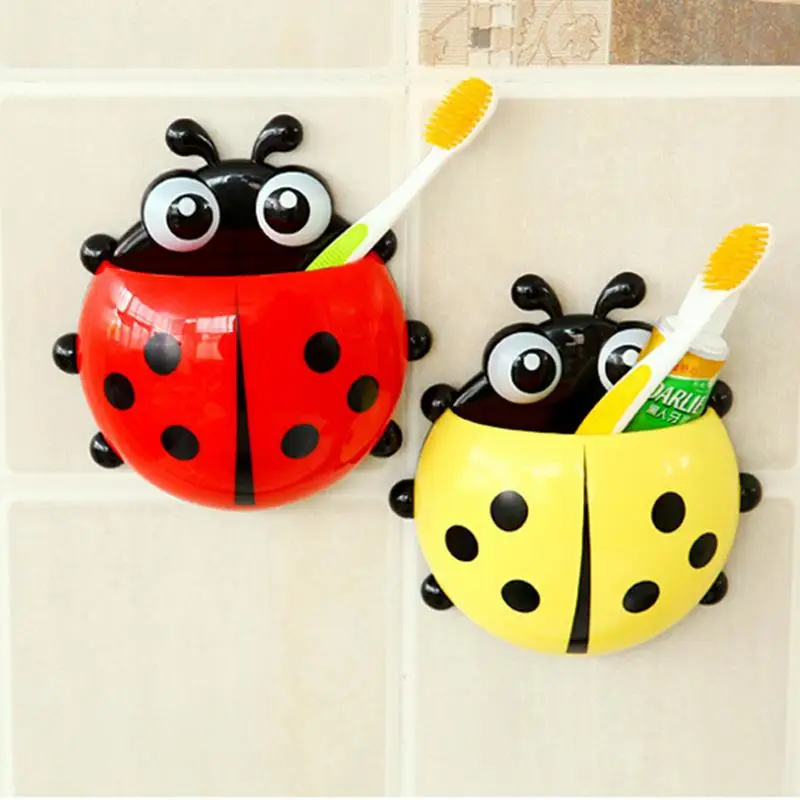 Cute ladybug insect toothbrush holder Cartoon Toiletries Toothpaste Holder Wall Suction Bathroom Sets cup tooth brush container
Cute ladybug insect toothbrush holder Cartoon Toiletries Toothpaste Holder Wall Suction Bathroom Sets cup tooth brush container