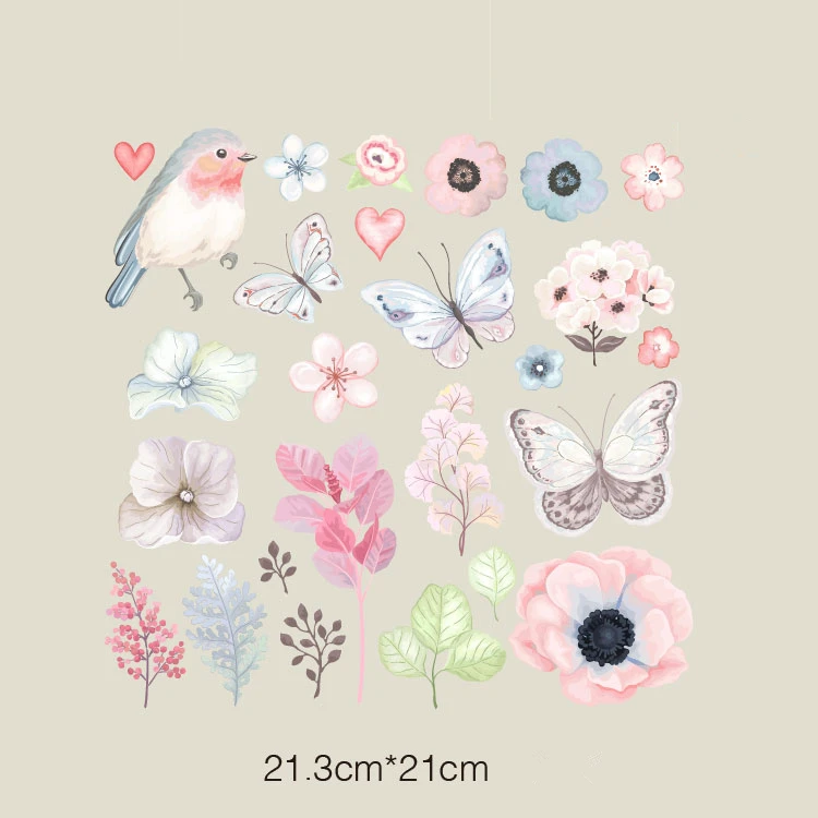 Whole Picture Flower Bird Butterfly Painting Pattern Children's T-shirt Jacket Pet Clothing Printing Ironing 21.3*21cm
Whole Picture Flower Bird Butterfly Painting Pattern Children's T-shirt Jacket Pet Clothing Printing Ironing 21.3*21cm