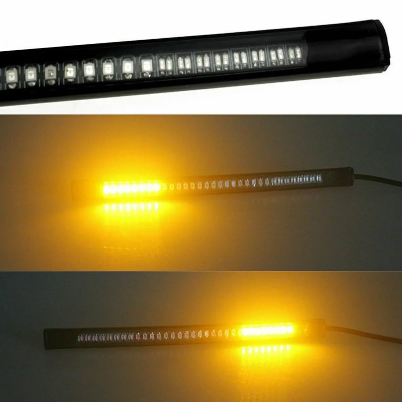 1pc 20.5*1.3*0.8cm Light Strip DC12V Flexible 48 LED Motorcycle Car Turn Signal Brake Stop Running Light Strip Accessory
1pc 20.5*1.3*0.8cm Light Strip DC12V Flexible 48 LED Motorcycle Car Turn Signal Brake Stop Running Light Strip Accessory