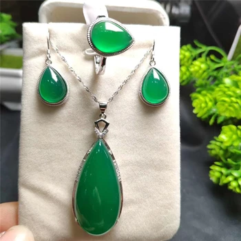 Koraba 3pcs 925 Sterling Silver Natural Green Oval Jade Gemstone Pendant Necklace Bracelet Earrings Women Jewelry Set
Koraba 3pcs 925 Sterling Silver Natural Green Oval Jade Gemstone Pendant Necklace Bracelet Earrings Women Jewelry Set