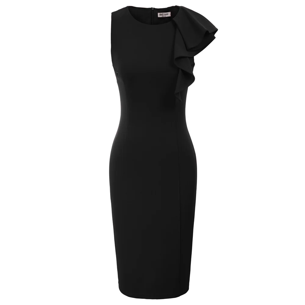GK Women nude dress Sleeveless Crew Neck moda feminina Ruffle Decor Hips-Wrapped Bodycon Pencil fitting Dress elegant party wear
GK Women nude dress Sleeveless Crew Neck moda feminina Ruffle Decor Hips-Wrapped Bodycon Pencil fitting Dress elegant party wear
