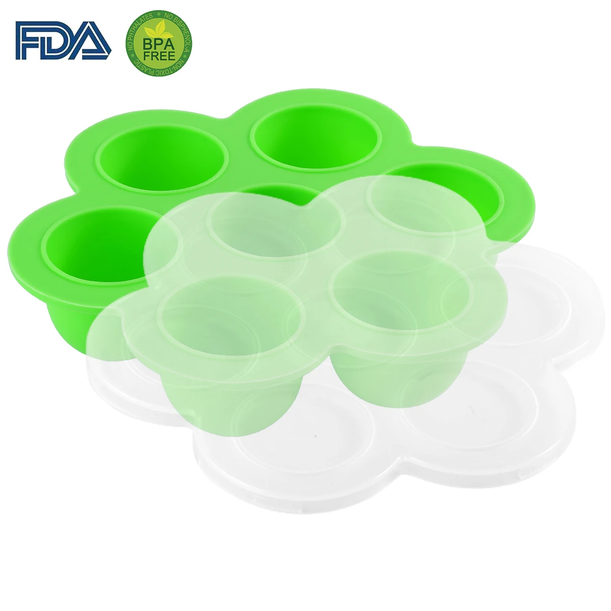 7 Holes Silicone Egg Food Storage Box Egg Bites Molds Reusable Baby Food Storage Container Petal Shape Freezer With Lid
7 Holes Silicone Egg Food Storage Box Egg Bites Molds Reusable Baby Food Storage Container Petal Shape Freezer With Lid