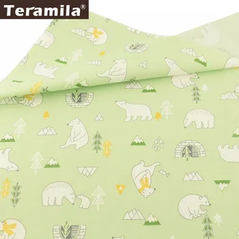 Teramila Printed Cartoon Bear 100% Cotton Material Sewing Fabric Patchwork Scrapbooking Textile Tela Light Green Cloth
Teramila Printed Cartoon Bear 100% Cotton Material Sewing Fabric Patchwork Scrapbooking Textile Tela Light Green Cloth
