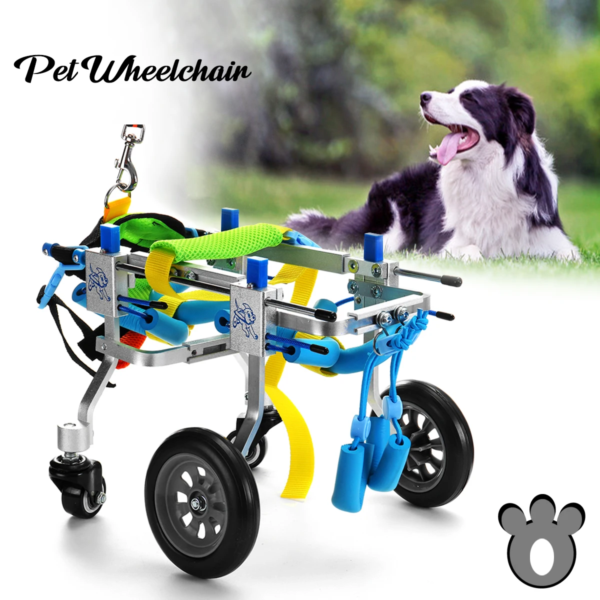 Pet Dog Wheelchair Cart With 4 Wheels For Handicapped Hind Legs Walk Aluminium XXS Model Adjusted Pet Weight 1-3kg 32x16x24cm
Pet Dog Wheelchair Cart With 4 Wheels For Handicapped Hind Legs Walk Aluminium XXS Model Adjusted Pet Weight 1-3kg 32x16x24cm
