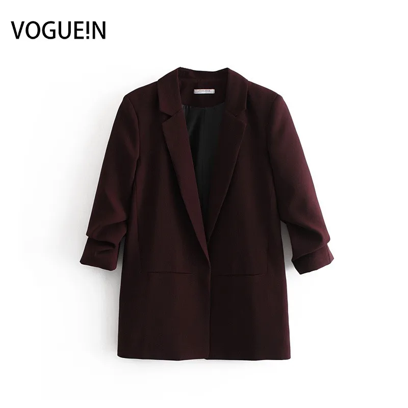 VOGUEIN New Womens OL Burgundy Casual 3/4 Sleeve Lapel Blazer Suit Outwear Coat Wholesale
VOGUEIN New Womens OL Burgundy Casual 3/4 Sleeve Lapel Blazer Suit Outwear Coat Wholesale