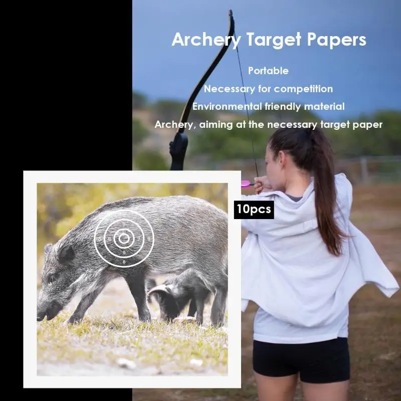 10pcs Animal Archery Target Paper 440x400mm Wild Boar Pattern Darts Target aiming at the necessary target paper 440*400 mm
10pcs Animal Archery Target Paper 440x400mm Wild Boar Pattern Darts Target aiming at the necessary target paper 440*400 mm