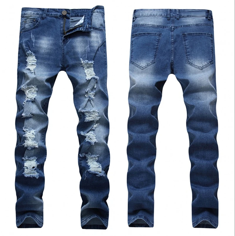 New Fashion Style Luxury Quality Men's Slim Jeans Pants Mens Pencil Pants Straight Elastic Hole Jeans For Men Dropshipping
New Fashion Style Luxury Quality Men's Slim Jeans Pants Mens Pencil Pants Straight Elastic Hole Jeans For Men Dropshipping