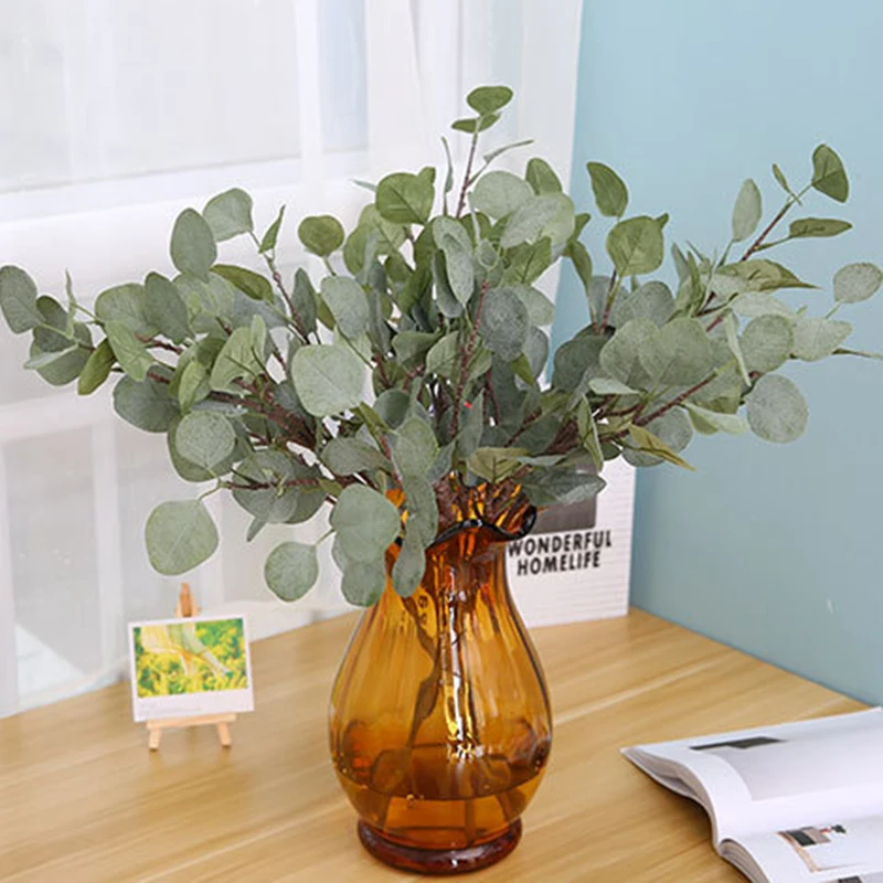 Artificial Silver Dollar Eucalyptus Leaf Spray Branch Wedding Party Home Decor DIY Flower arrangement plant Hoar/Red/Green
Artificial Silver Dollar Eucalyptus Leaf Spray Branch Wedding Party Home Decor DIY Flower arrangement plant Hoar/Red/Green