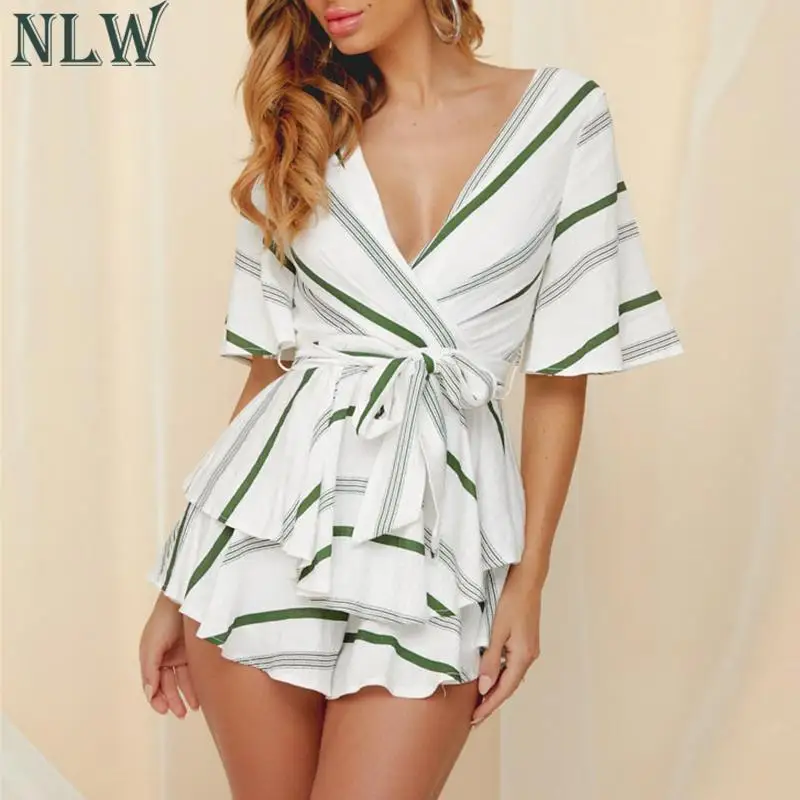 NLW Stripe OL Bow Beach 2019 Female Summer Rompers PLaysuits Casual Party Ruffles Backless Short Jumpsuits Rompers
NLW Stripe OL Bow Beach 2019 Female Summer Rompers PLaysuits Casual Party Ruffles Backless Short Jumpsuits Rompers