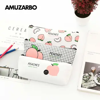 New canvas Fruit Peach pencil case school pencil Bag for girl stationery school supplies
New canvas Fruit Peach pencil case school pencil Bag for girl stationery school supplies