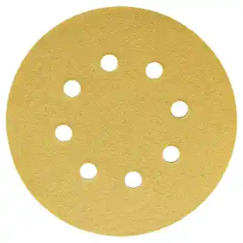 WSFS Hot Gold 5-Inch 8-Hole 60 Grit Dustless Hook And Loop 100-Pack Sandpaper Round Sandpaper Disk Sand Sheet
WSFS Hot Gold 5-Inch 8-Hole 60 Grit Dustless Hook And Loop 100-Pack Sandpaper Round Sandpaper Disk Sand Sheet