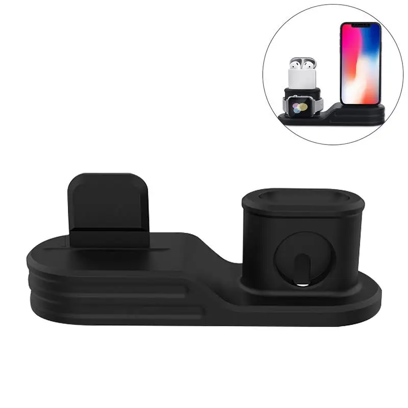 Applicable for Apple iPhone Mobile Phone Watch Headset Three-in-one Charging Stand Base Silicone iWatch Charging Stand
Applicable for Apple iPhone Mobile Phone Watch Headset Three-in-one Charging Stand Base Silicone iWatch Charging Stand