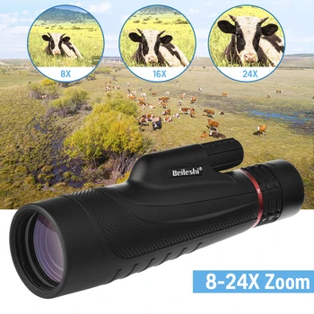 New 8-24x50 Zoom Monocular High Quality Telescope Bird Watching Pocket Portable Travel Scope for Hunting Hiking Camping
New 8-24x50 Zoom Monocular High Quality Telescope Bird Watching Pocket Portable Travel Scope for Hunting Hiking Camping