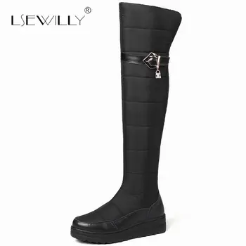 Lsewilly Women's Winter Snow Boots Shoes for Woman Over Knee Warm Fur Waterproof Boots Wedges Med Heels Shoes Plus Size 35-44
Lsewilly Women's Winter Snow Boots Shoes for Woman Over Knee Warm Fur Waterproof Boots Wedges Med Heels Shoes Plus Size 35-44