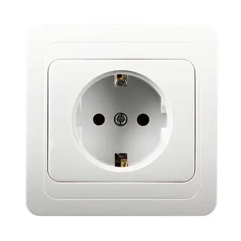 1 pc EU German Standard Plug Power Outlet Wall Socket European Regulations Wall Power Outlet Safety Single Socket
1 pc EU German Standard Plug Power Outlet Wall Socket European Regulations Wall Power Outlet Safety Single Socket