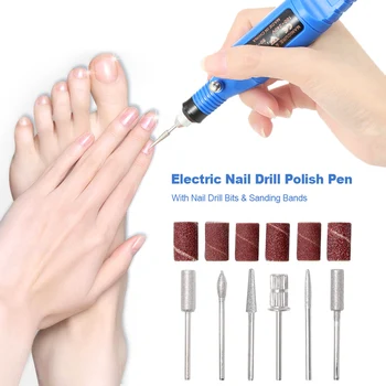 Electric Nail Drill Polish Kit Professional Manicure Machine Nail Drill Pen Pedicure Tool 6 Drill Bits
Electric Nail Drill Polish Kit Professional Manicure Machine Nail Drill Pen Pedicure Tool 6 Drill Bits
