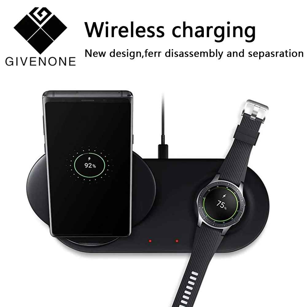 GIVENONE Fast Wireless Charging Charger Pad Dock Holder For Samsung Galaxy Note 9 Watch Cell Phone High Quallity Accessories
GIVENONE Fast Wireless Charging Charger Pad Dock Holder For Samsung Galaxy Note 9 Watch Cell Phone High Quallity Accessories