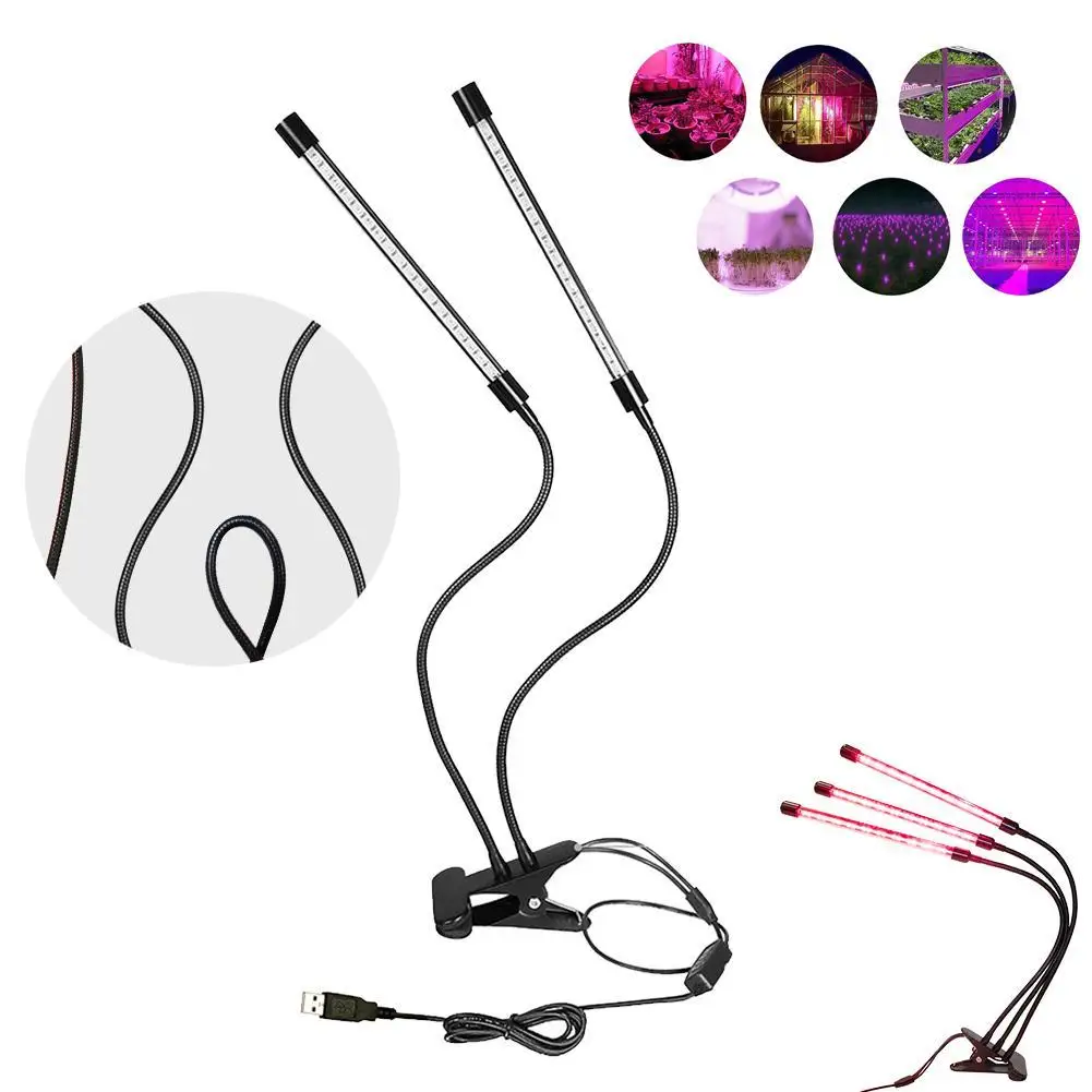 Growing Lamps Plant Growth Light Clip Holder Timer Lamp 30W Plant Growth Light LED 2/3-heads For Indoor Plants Growing Lighting 
Growing Lamps Plant Growth Light Clip Holder Timer Lamp 30W Plant Growth Light LED 2/3-heads For Indoor Plants Growing Lighting