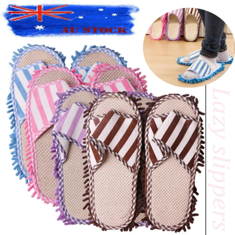 Brand New lazy home floor dusting shoes quickly clean striped slippers clean washable
Brand New lazy home floor dusting shoes quickly clean striped slippers clean washable