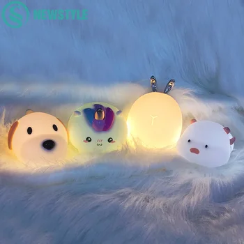 Touch Sensor Dimmable LED Night Light Silicone USB Cahrging for Baby Children Kids Gift Animal Cartoon Lamp Bedside Bedroom
Touch Sensor Dimmable LED Night Light Silicone USB Cahrging for Baby Children Kids Gift Animal Cartoon Lamp Bedside Bedroom