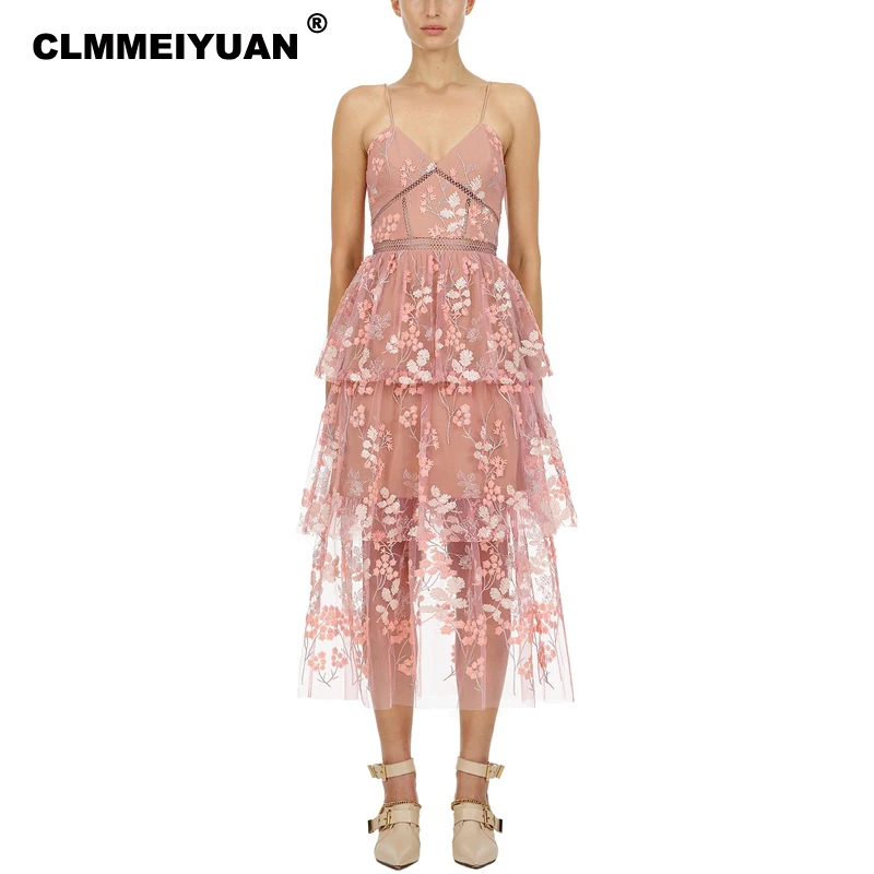 Sweet Pink Holiday Vocation Dresses Women 2019 Summer Floral Embroidery Slip Cake Dresses Sexy Backless Maxi Long Vestidos Femme
Sweet Pink Holiday Vocation Dresses Women 2019 Summer Floral Embroidery Slip Cake Dresses Sexy Backless Maxi Long Vestidos Femme